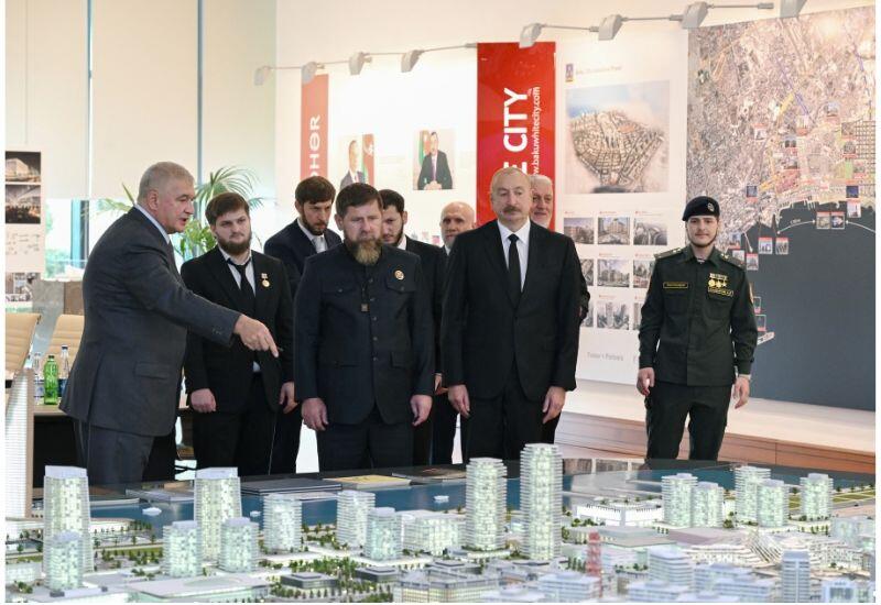 Prezident İlham Əliyev və Rusiyanın Çeçenistan Respublikasının başçısı “Bakı Ağ Şəhər”də olublar