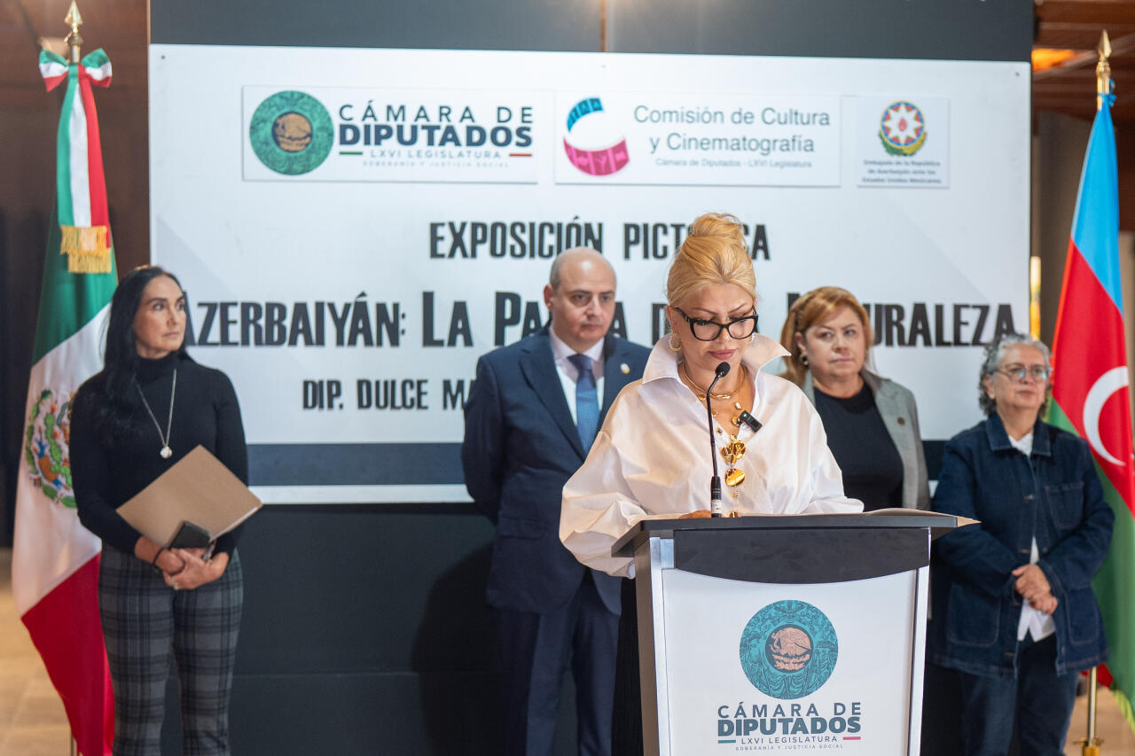Meksikanın Deputatlar Palatasında rəssam Mehriban Alışovanın əsərlərindən ibarət sərginin açılışı olub