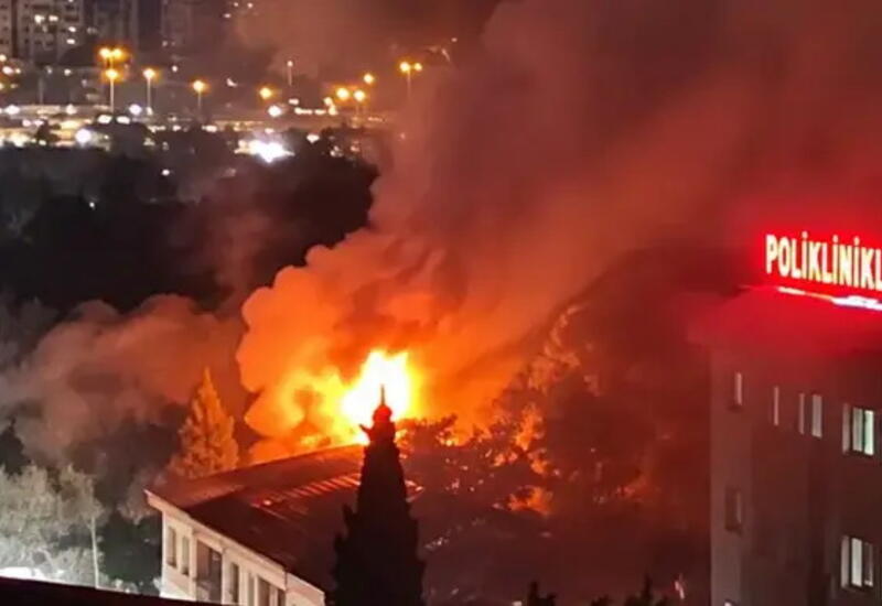 Пожар в одном из крупнейших кардиологических центров Турции