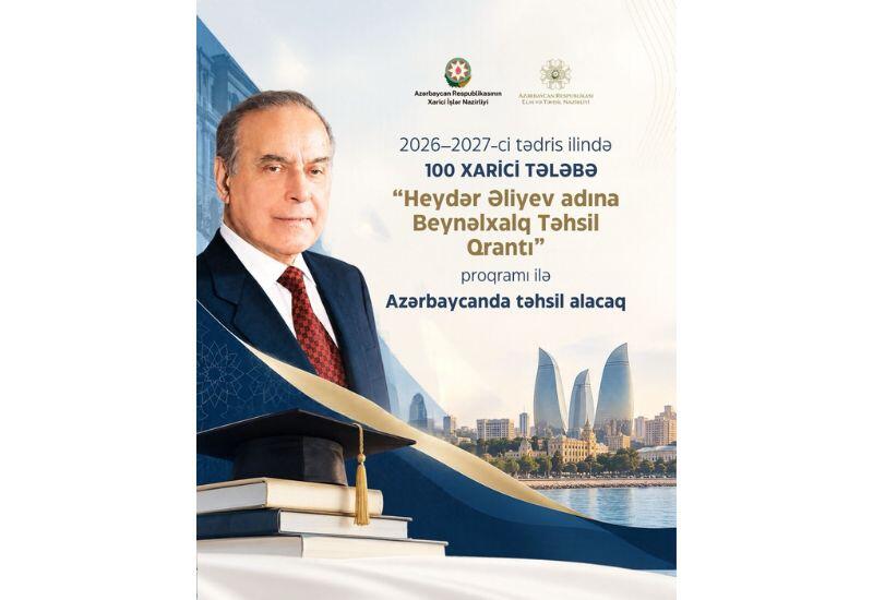 55 ölkədən 100 nəfər Azərbaycanda təhsil qrantı qazanıb
