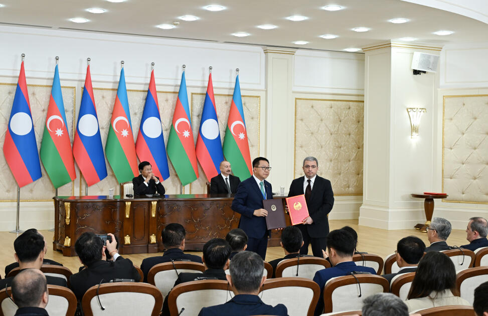 Azərbaycan ilə Laos arasında Birgə Bəyanat qəbul olunub və sənədlər mübadilə edilib