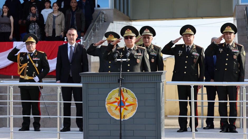 FHN-in Akademiyasında gənc kursantların hərbi andiçmə və məzunların buraxılış mərasimi keçirilib