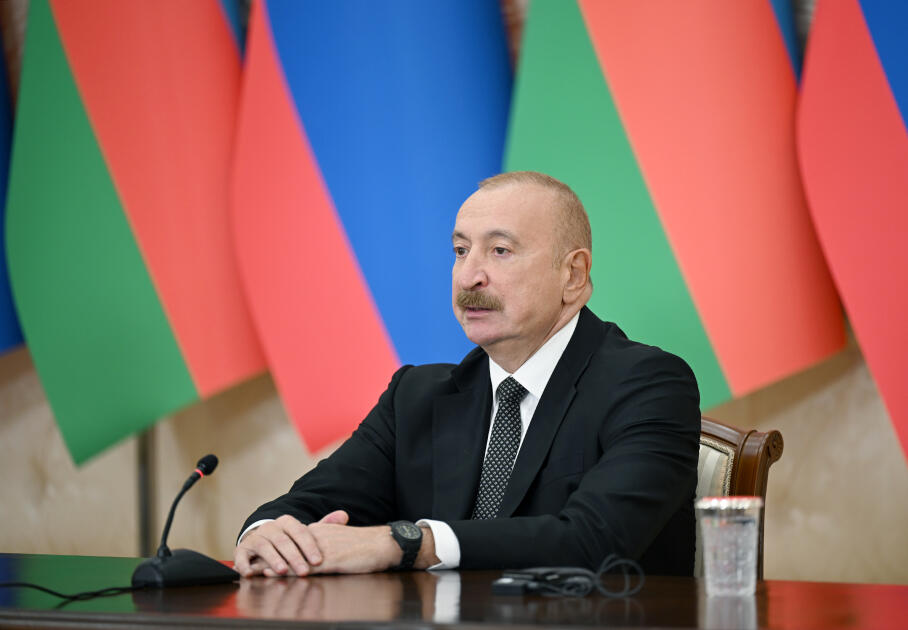 Prezident İlham Əliyev və Laos Prezidenti mətbuata bəyanatlarla çıxış ediblər