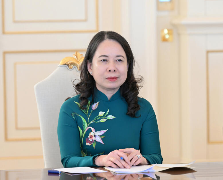 Президент Ильхам Алиев и Первая леди Мехрибан Алиева встретились с Вице-президентом Вьетнама
