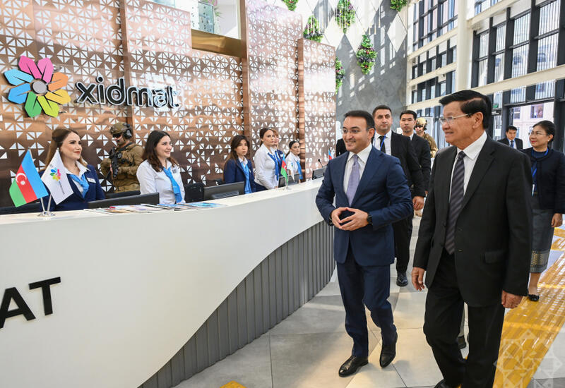 Президент Лаоса ознакомился с деятельностью Центра ASAN xidmət