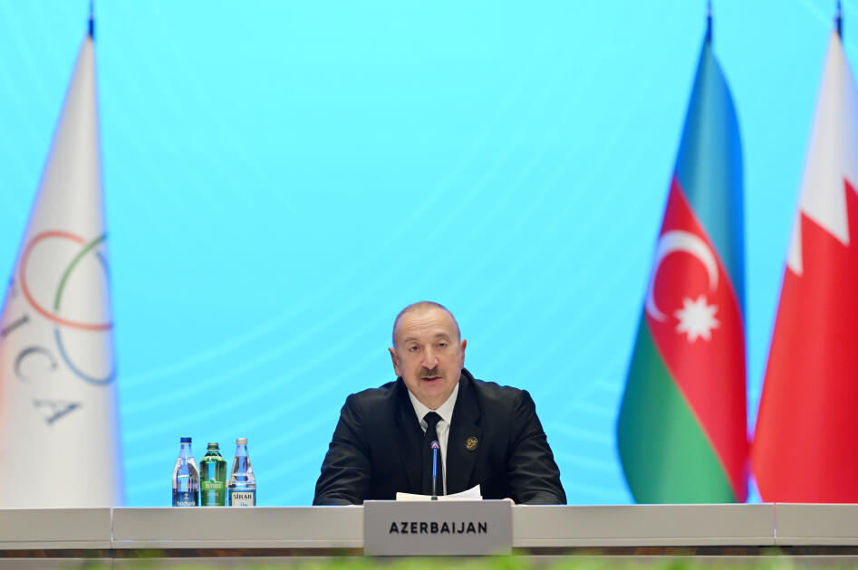 Prezident İlham Əliyev AQEM-in 7-ci Zirvə Toplantısında çıxış edib
