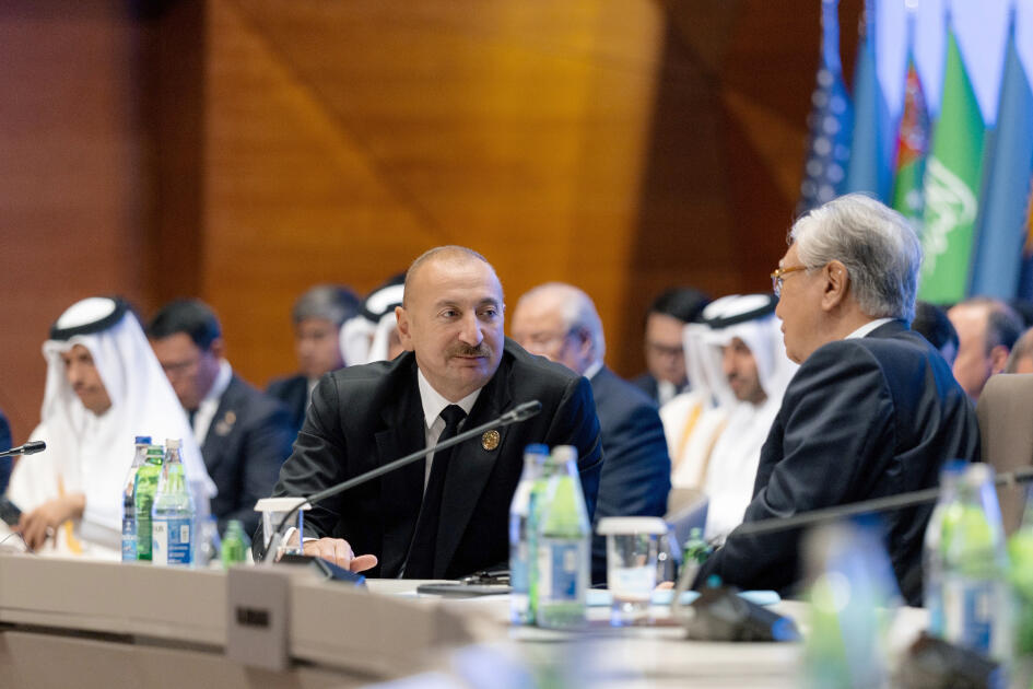 Prezident İlham Əliyev AQEM-in 7-ci Zirvə Toplantısında çıxış edib