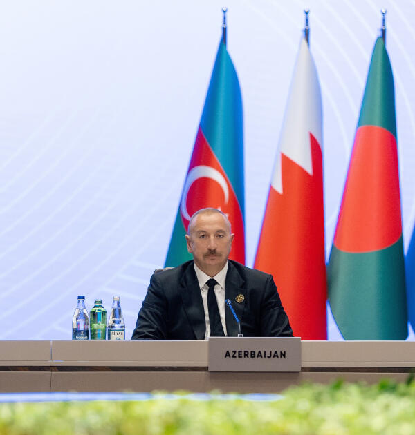 Prezident İlham Əliyev AQEM-in 7-ci Zirvə Toplantısında çıxış edib