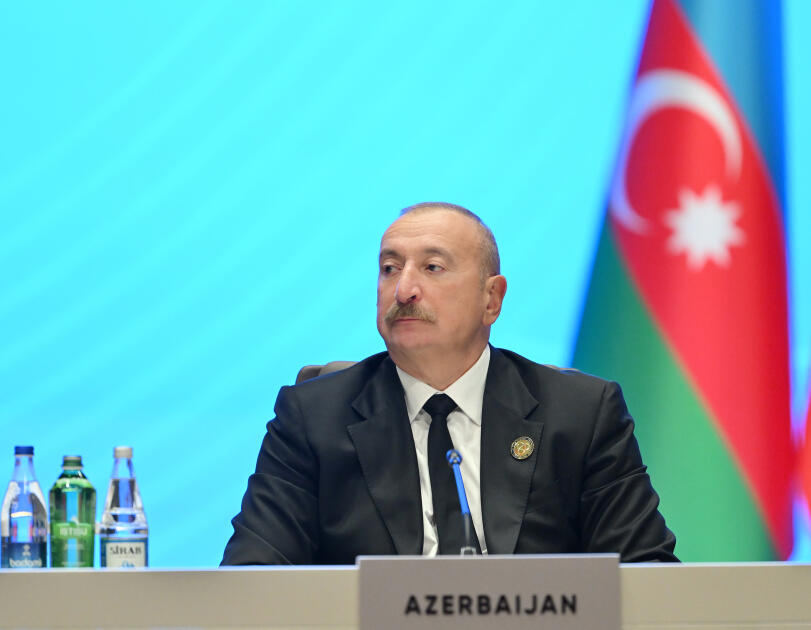 Prezident İlham Əliyev AQEM-in 7-ci Zirvə Toplantısında çıxış edib