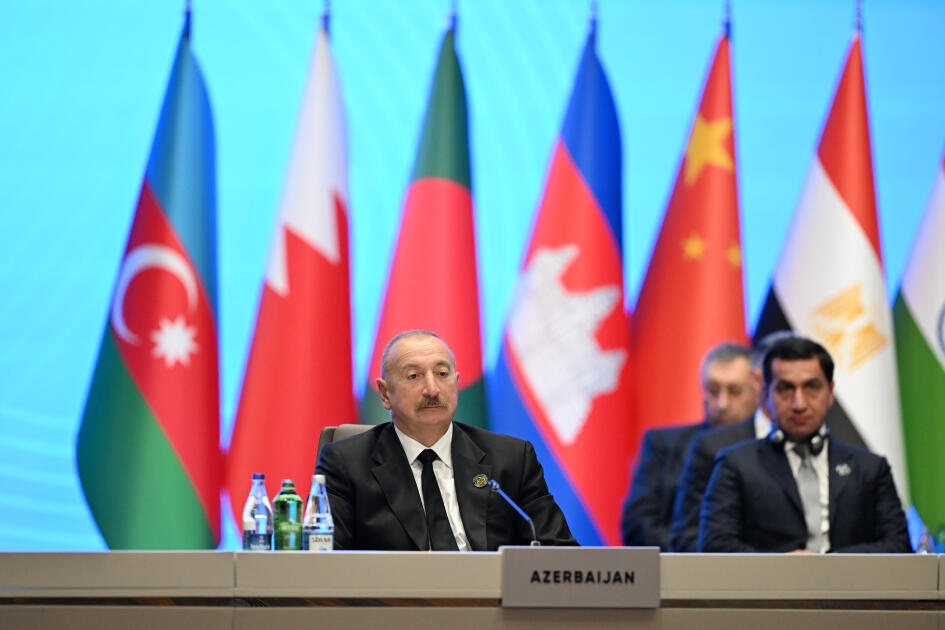 Prezident İlham Əliyev AQEM-in 7-ci Zirvə Toplantısında çıxış edib