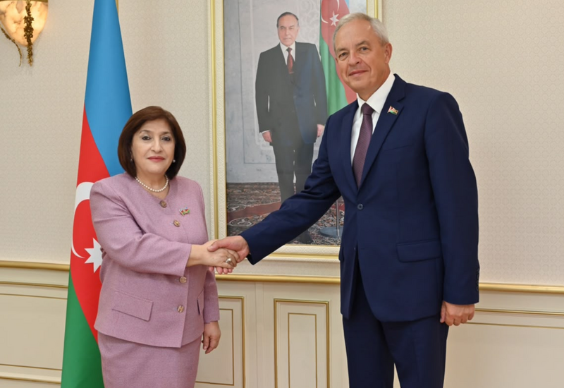 Sahibə Qafarova Belarus parlamentinin palata sədri ilə əməkdaşlığın inkişafını müzakirə edib