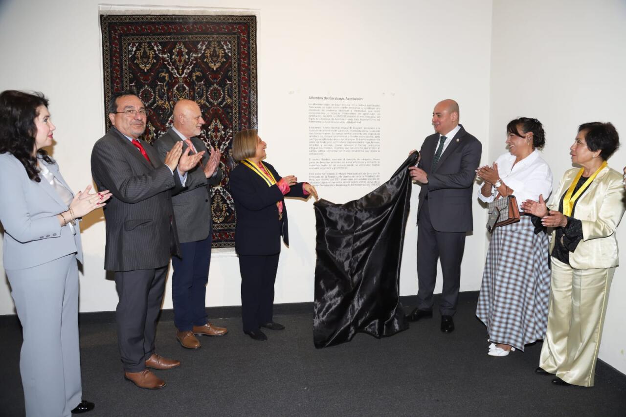 Limada Azərbaycan milli irsini təcəssüm etdirən Qarabağ xalçasının təntənəli açılış mərasimi keçirilib