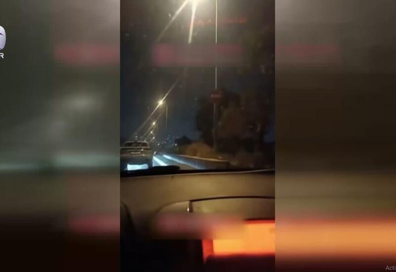 Закрытая из-за оползня дорога в Баку: как организовано движение?