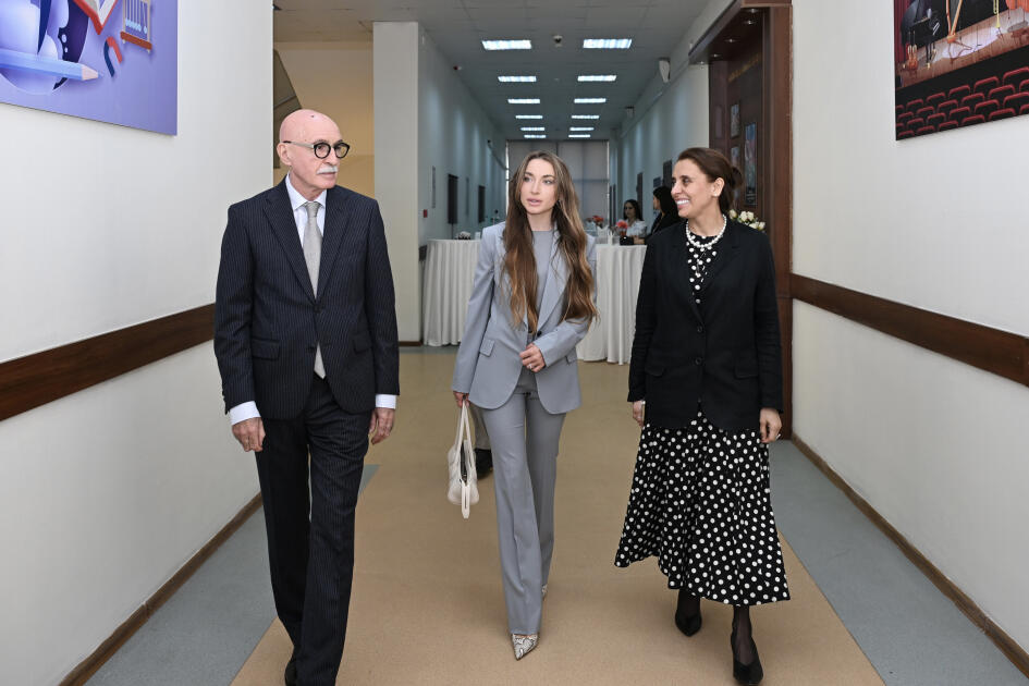 Alyona Əliyeva Mədəniyyət və Sənətkarlıq üzrə Bakı Dövlət Peşə Təhsili Mərkəzində inklüziv təlim və tədris mərkəzinin açılışında iştirak edib