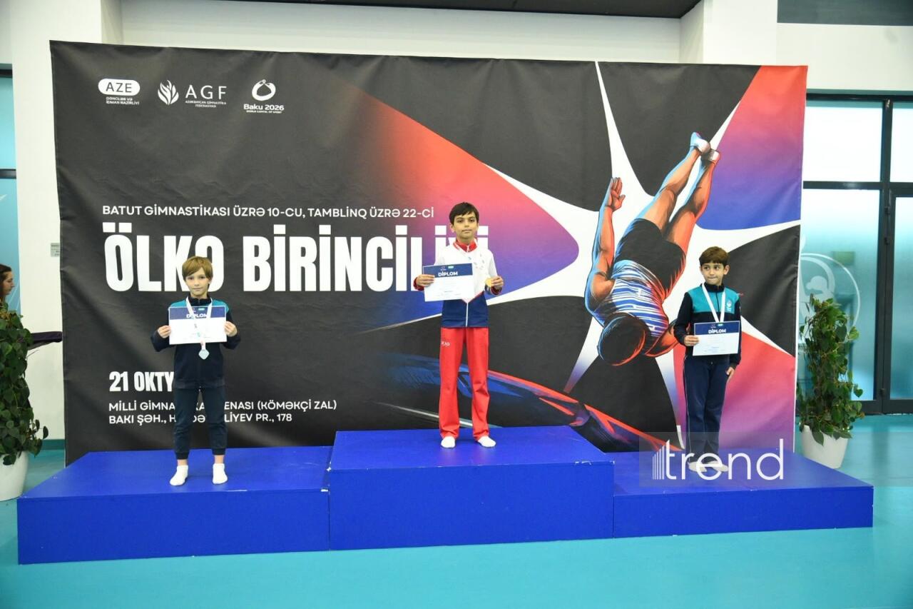 Batut gimnastikası və tamblinq üzrə ölkə birinciliyi keçirilib