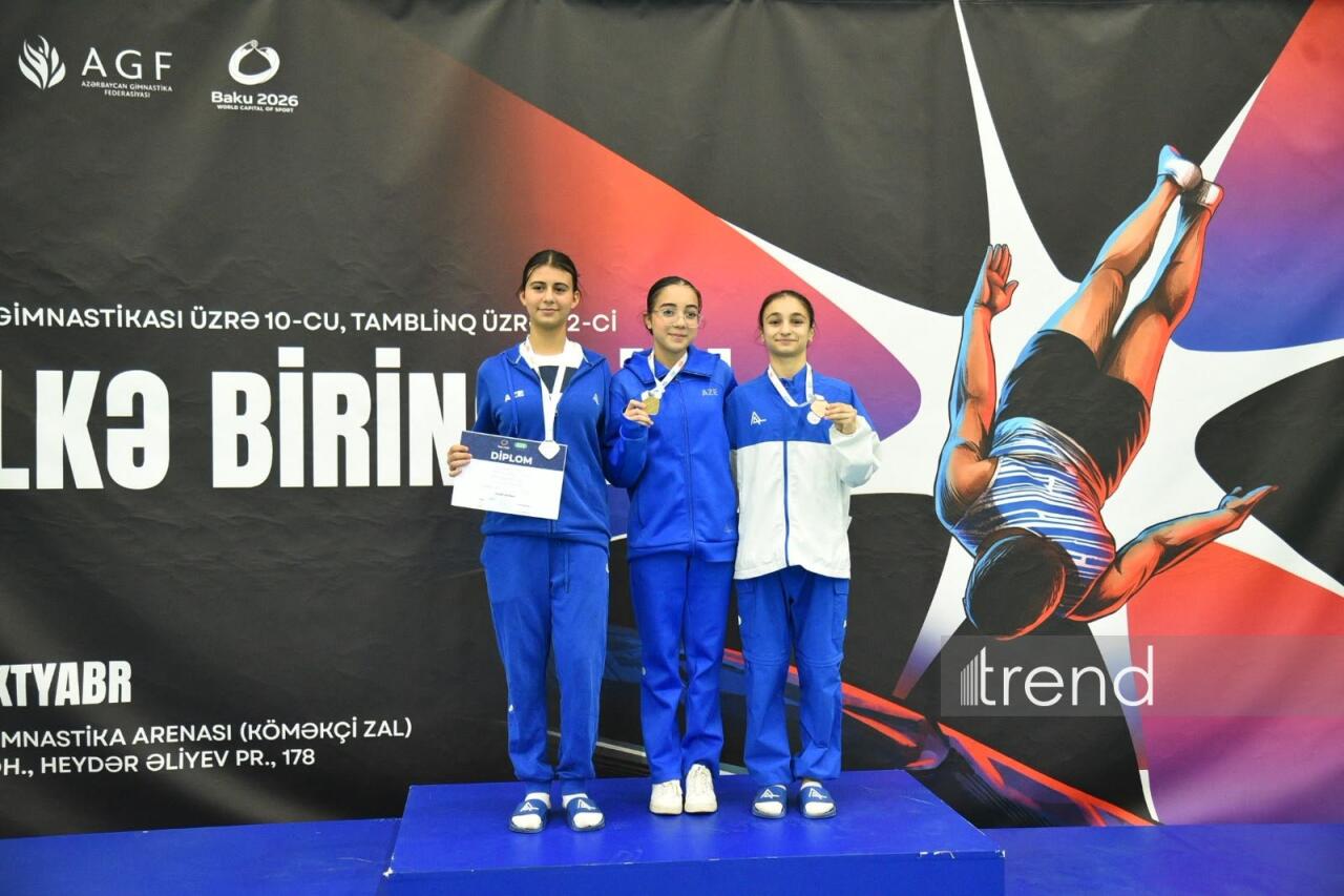 Batut gimnastikası və tamblinq üzrə ölkə birinciliyi keçirilib