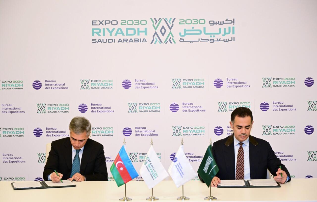 Azərbaycanın “EXPO 2030 Ər-Riyad” sərgisində iştirakına dair müqavilə imzalanıb