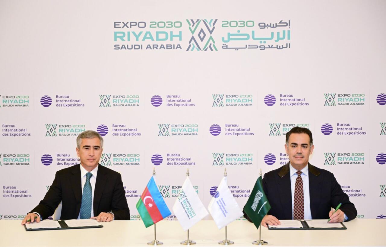 Azərbaycanın “EXPO 2030 Ər-Riyad” sərgisində iştirakına dair müqavilə imzalanıb