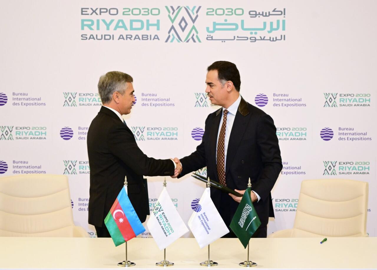 Azərbaycanın “EXPO 2030 Ər-Riyad” sərgisində iştirakına dair müqavilə imzalanıb