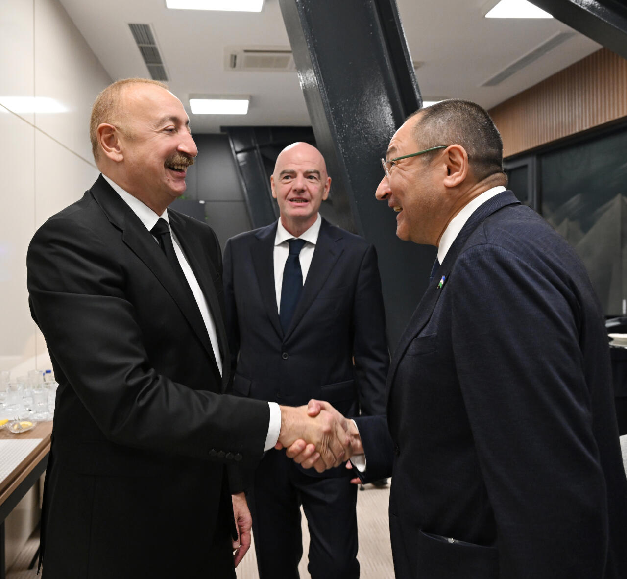 Prezident İlham Əliyev, Birinci xanım Mehriban Əliyeva FIFA U-15 dünya çempionatının və festivalının açılış mərasimini izləyirlər