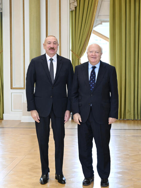 Prezident İlham Əliyev BMT-nin Sivilizasiyalar Alyansının ali nümayəndəsini qəbul edib