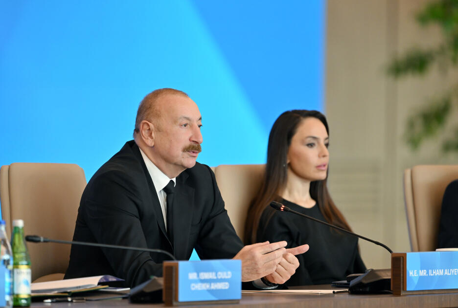 Prezident İlham Əliyev VII Ümumdünya Mədəniyyətlərarası Dialoq Forumunun açılışında çıxış edib