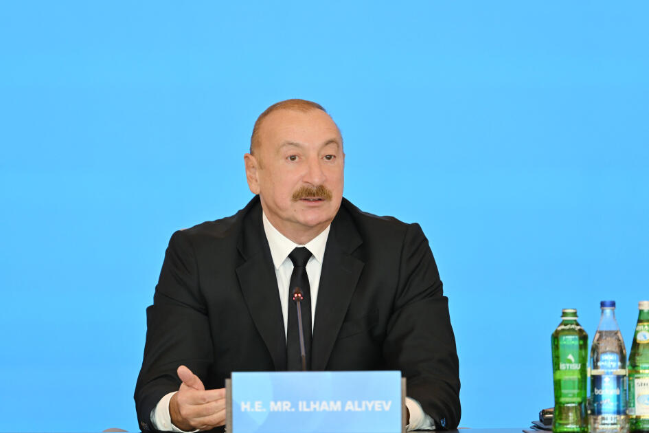 Prezident İlham Əliyev VII Ümumdünya Mədəniyyətlərarası Dialoq Forumunun açılışında çıxış edib