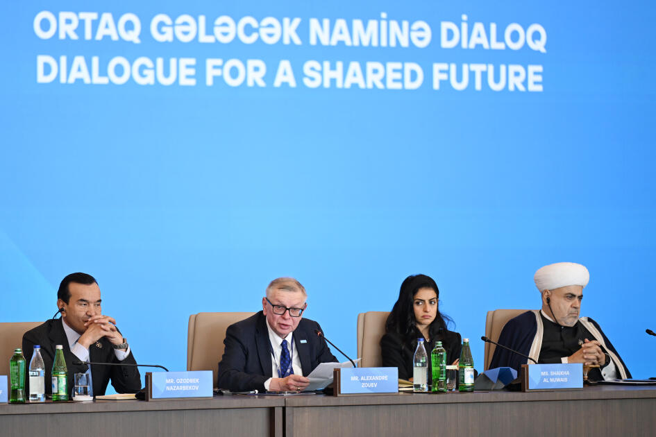 Prezident İlham Əliyev VII Ümumdünya Mədəniyyətlərarası Dialoq Forumunun açılışında çıxış edib