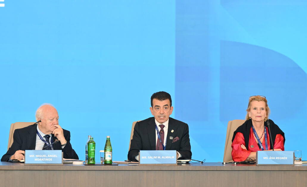 Prezident İlham Əliyev VII Ümumdünya Mədəniyyətlərarası Dialoq Forumunun açılışında çıxış edib
