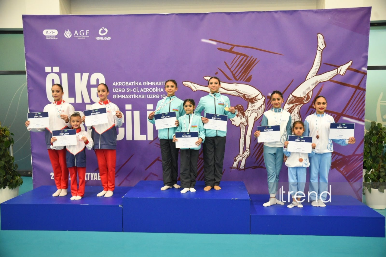Akrobatika və aerobika gimnastikası üzrə ölkə birinciliklərinə yekun vurulub