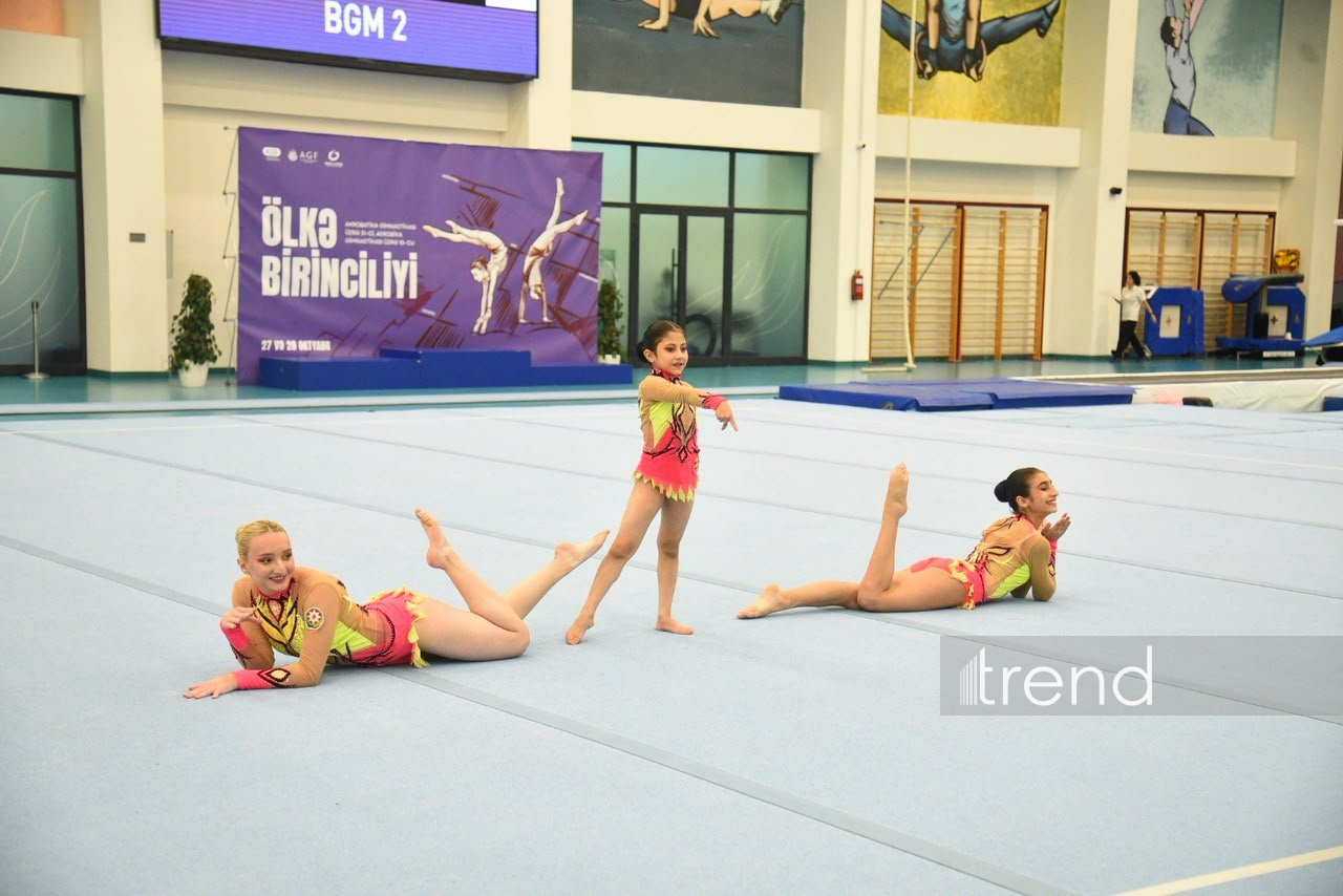 Akrobatika və aerobika gimnastikası üzrə ölkə birinciliklərinə yekun vurulub