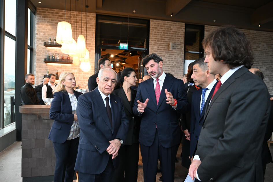 Azərbaycanın və Gürcüstanın Baş nazirləri “ART Riverfront Hotel Tbilisi”nin açılışında iştirak ediblər