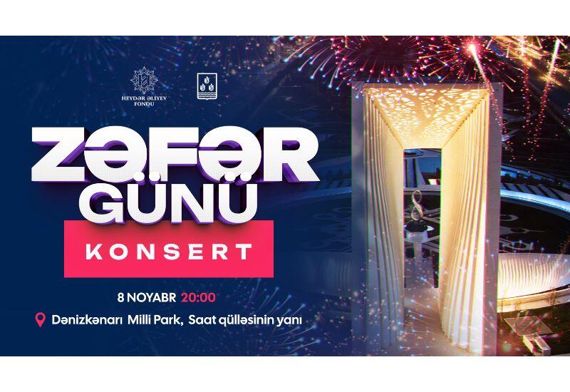 Zəfər Günü münasibətilə Bakı bulvarında konsert təşkil olunacaq