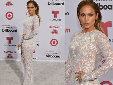 ДжейЛо в шикарном наряде на вручении награды Billboard Latin Music Awards - ФОТО