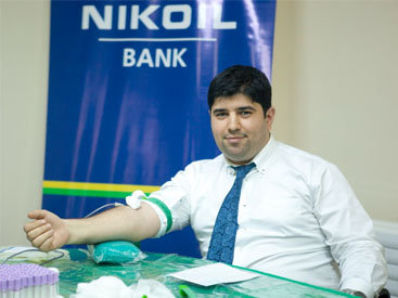 Коллектив NIKOIL | BANK-а принял участие в донорской акции, посвященной дню рождения Общенационального лидера Азербайджана Гейдара Алиева