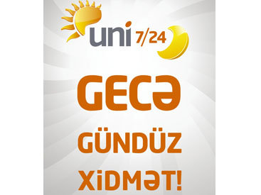 "Unibank" открыл в Баку первый круглосуточный сервис "Uni 7/24"
