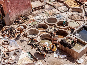 Марокко: как изготавливают натуральную кожу - ФОТОСЕССИЯ