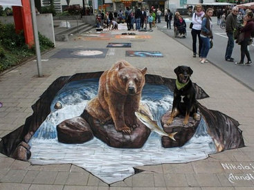 10 впечатляющих 3D-рисунков на асфальте - ФОТОСЕССИЯ