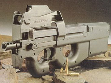 Бельгийский FN P90 - прогрессивный и удобный эргономичный дизайн - ФОТО
