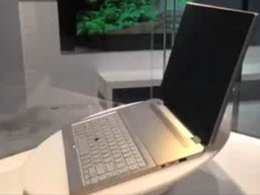 Toshiba представила концептуальный ноутбук - ВИДЕО