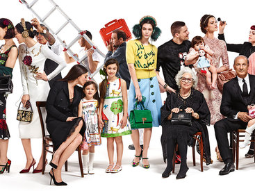 Моника Беллуччи в рекламной кампании Dolce & Gabbana осень-зима 2015/2016