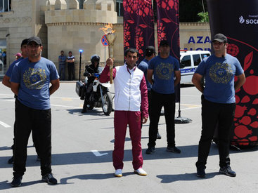 Факел Евроигр доставлен в Уджар - ФОТО