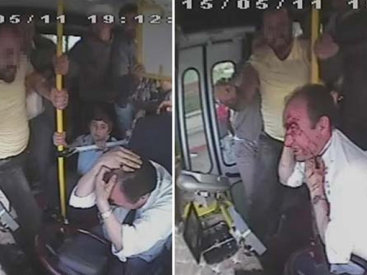Разъяренный пассажир избил водителя автобуса - ФОТО