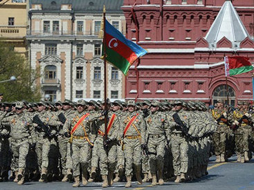 Азербайджанские военнослужащие - на параде в Москве - ФОТО