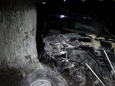 В Загатале водитель попал в ДТП на угнанном автомобиле - ОБНОВЛЕНО - ФОТО - ВИДЕО
