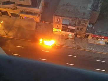 В столице сгорел Maserati - ОБНОВЛЕНО - ФОТО
