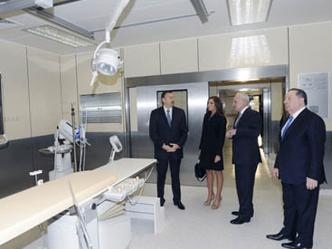 Президент Ильхам Алиев и его супруга Мехрибан Алиева приняли участие на открытии Республиканского диагностического центра после капремонта - ФОТО