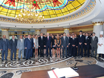 Президент Азербайджана принял участие в открытии комплекса Kempinski Hotel-Badamdar в Баку - ОБНОВЛЕНО - ФОТО