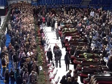Ярославль простился со спортсменами, погибшими в авиакатастрофе