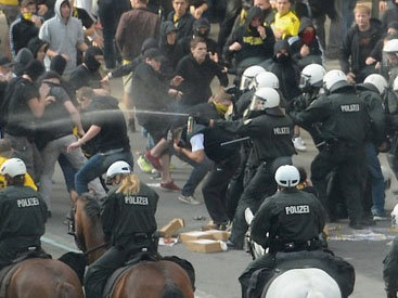 Столкновения футбольных фанатов в Дортмунде: около 200 арестованных